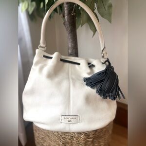 Cole Haan White Shoulder Bag